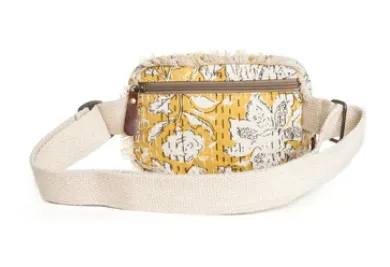 Golden Prairie Leaf Fanny Pack Bag