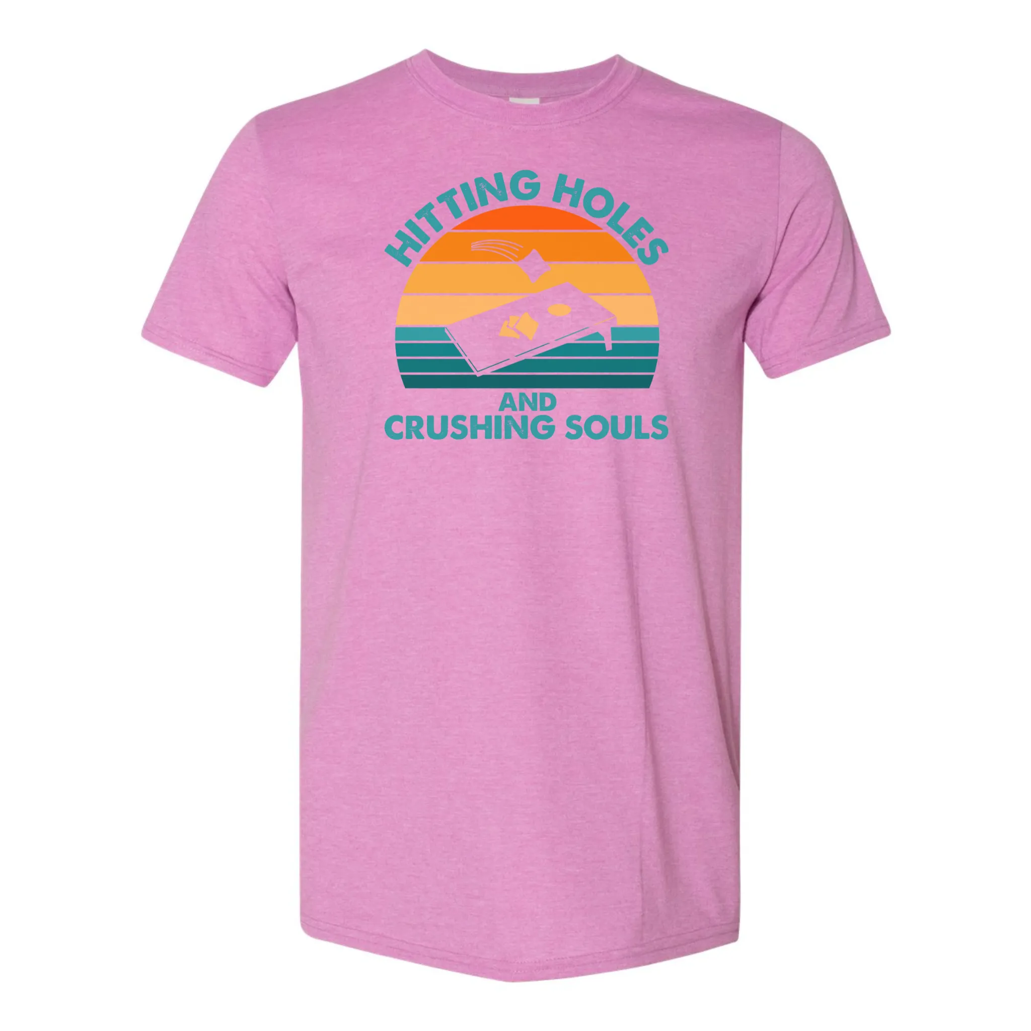 Hitting Holes & Crushing Souls Cornhole T-Shirt