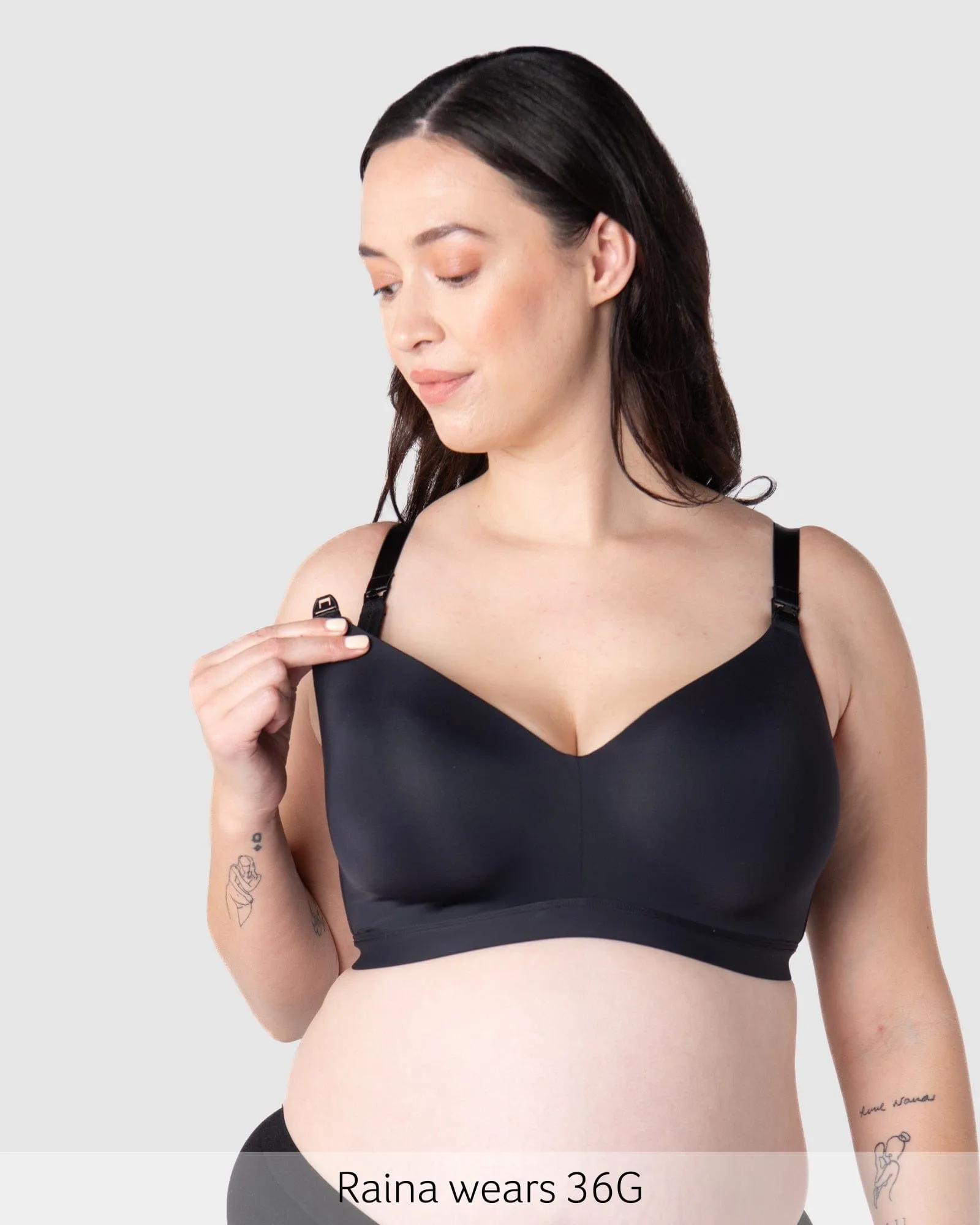 Infinite T-Shirt Nursing Bra - Black