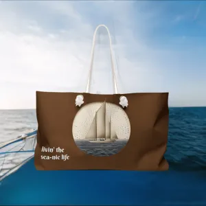 Livin' the Sea-nic Life Beach Bag - Weekender Tote