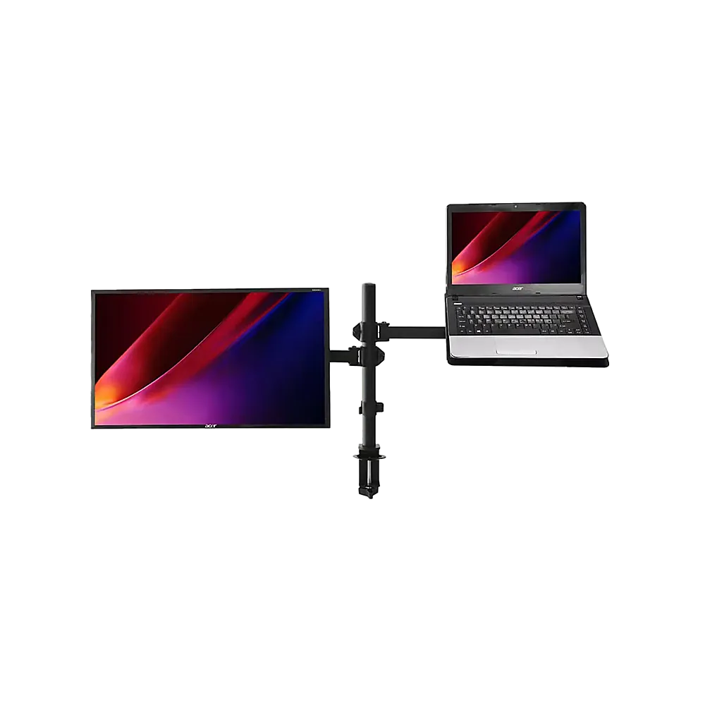 Monitor Mount & Laptop and Tablet Shelf Stands Holders Adjustable Workspace Arm