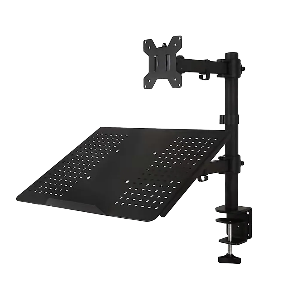 Monitor Mount & Laptop and Tablet Shelf Stands Holders Adjustable Workspace Arm