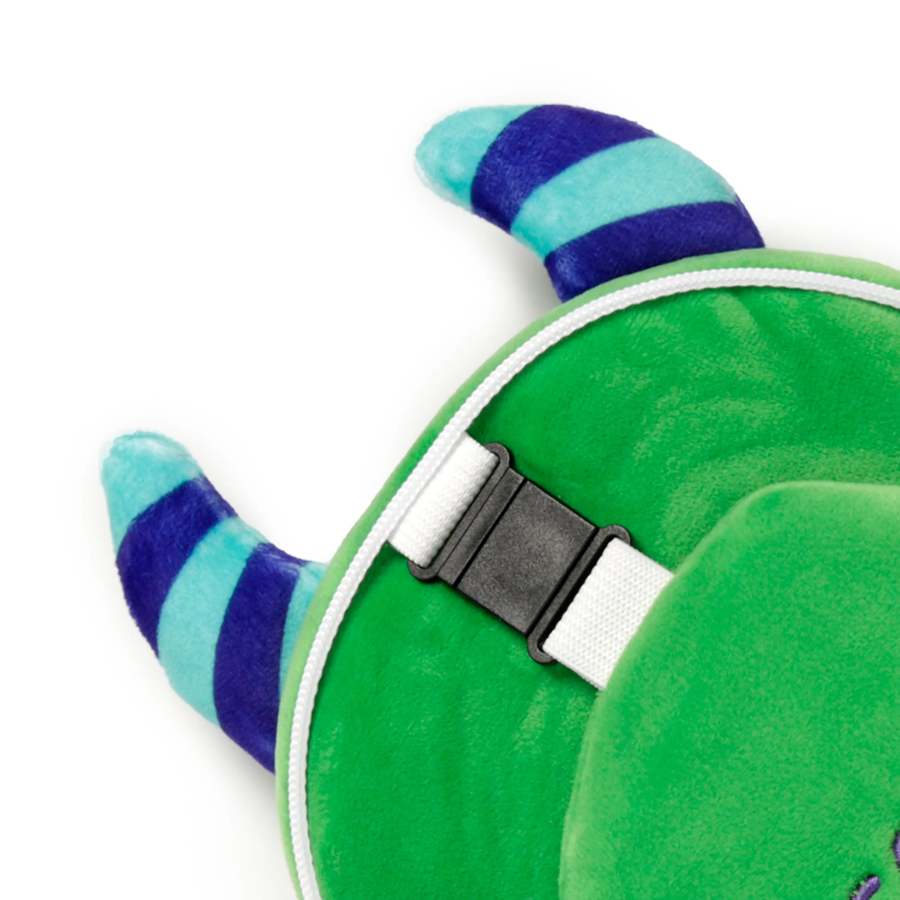 Monstarz Monster Green Relaxeazzz Plush Round Travel Pillow & Eye Mask Set