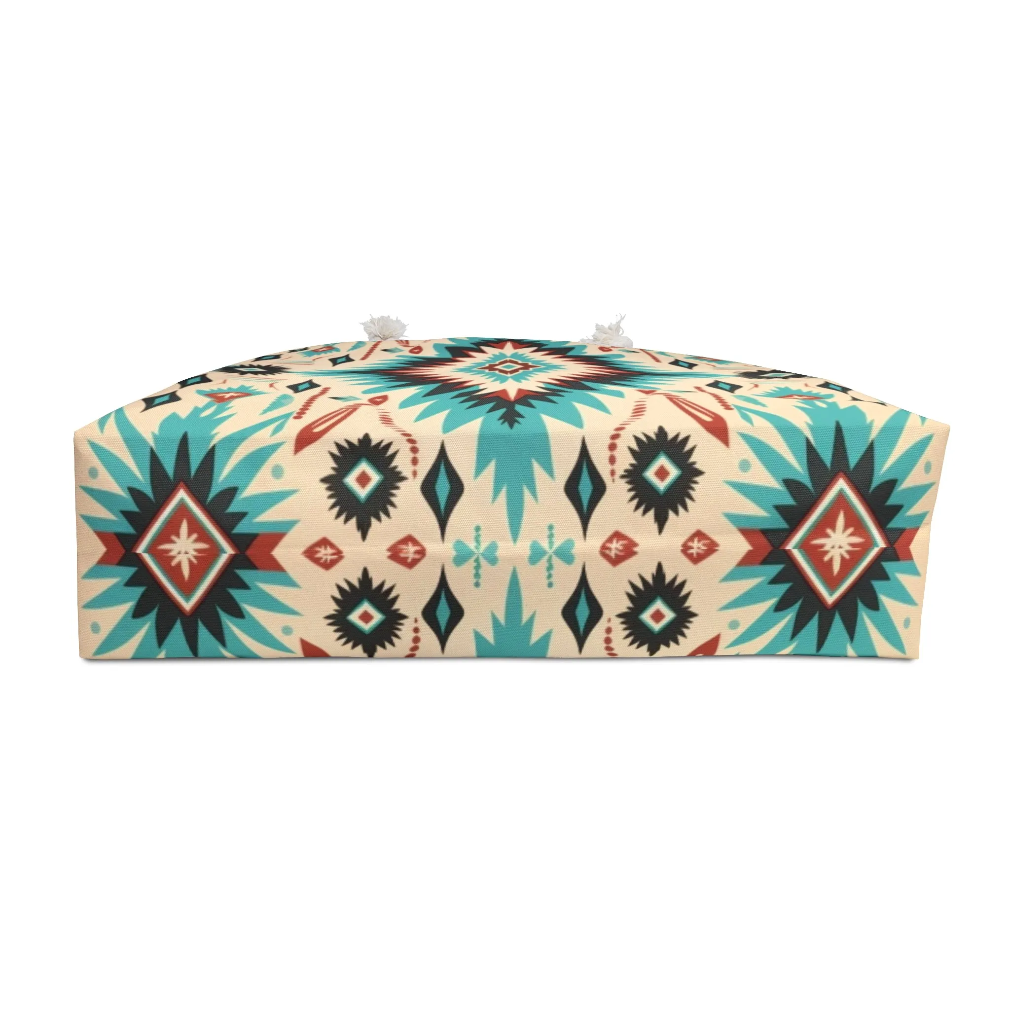 Navajo Weave Print Weekender Travel Tote Bag