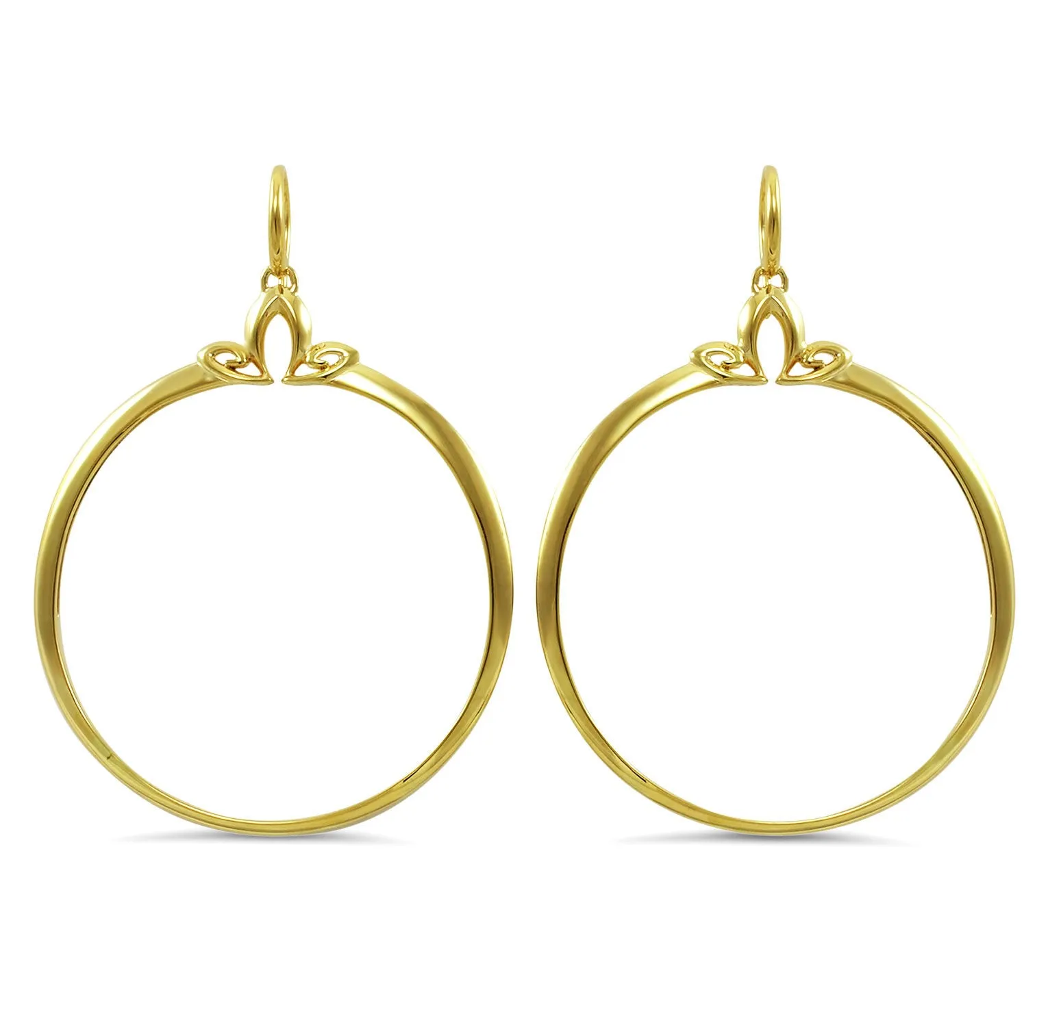 Portrait Hoop Earring 48mm - 18K Gold Vermeil