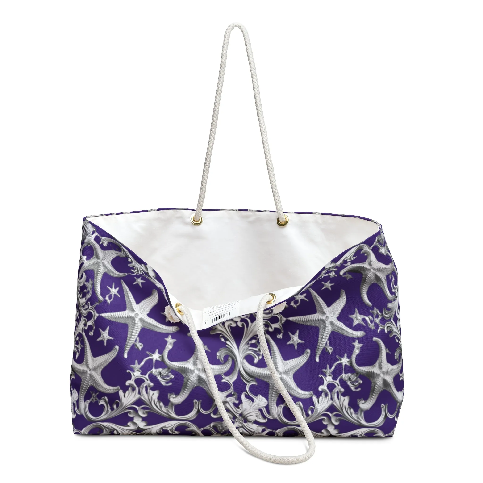 Rococo Art Starfish Beach Bag - Weekend Travel Tote