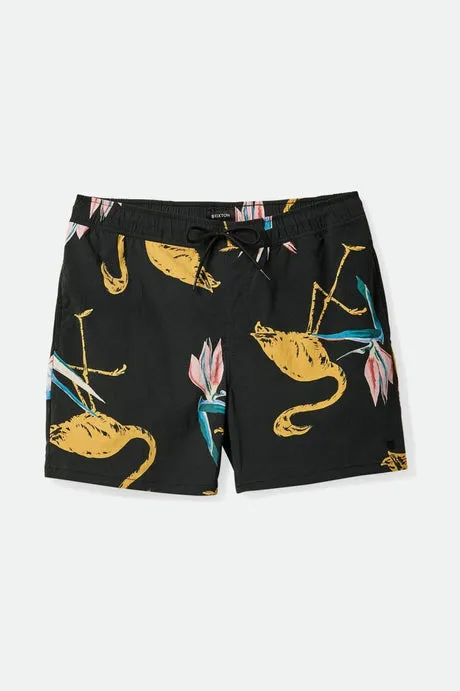Voyage Short 16" | Black/Straw/Coral Pink